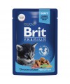 Brit Premium Пауч цыпленок в соусе для котят 85 гр.