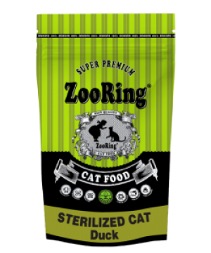 КОРМ ДЛЯ КОШЕК ZOORING STERILIZED CAT DUCK УТКА 1,5 кг