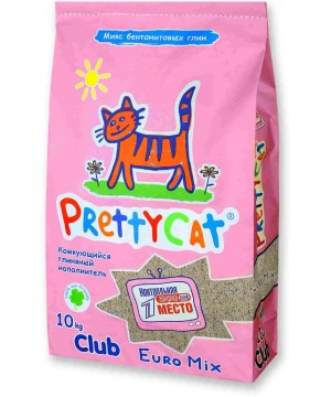 Наполнитель PrettyCat Euro Mix комкующийся - 10 кг (20 л)