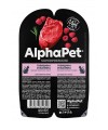 AlphaPet Superpremium (АльфаПет) 0,08кг говядина и малина мясные кусочки в соусе для кошек