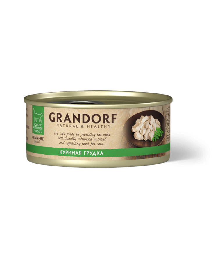 Консервы для кошек GRANDORF Куриная грудка 70 гр.