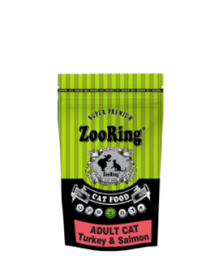 КОРМ ДЛЯ КОШЕК ZOORING ADULT CAT TURKEY&SALMON (GRAIN FREE) ИНДЕЙКА И ЛОСОСЬ 400 г