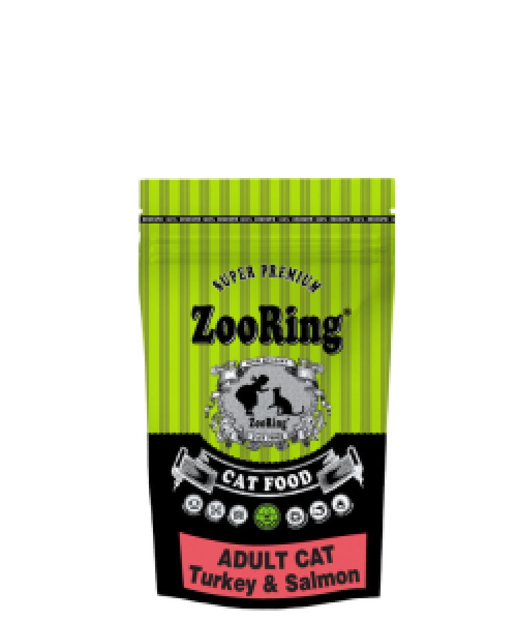 КОРМ ДЛЯ КОШЕК ZOORING ADULT CAT TURKEY&SALMON (GRAIN FREE) ИНДЕЙКА И ЛОСОСЬ 400 г