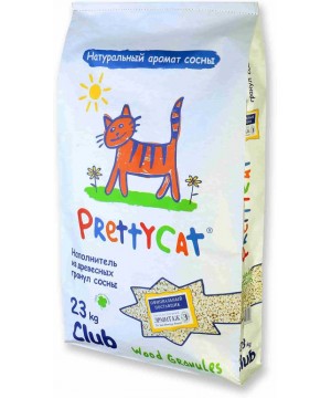 Наполнитель PrettyCat Wood Granules древесный - 23 кг (69 л)