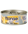 Влажный корм Monge jelly Adult cat для взрослых кошек с желтоперым тунцом, консервы 80 г