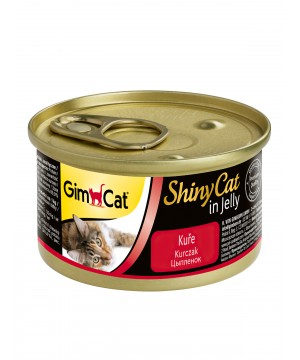 GimCat ShinyCat консервы для кошек из цыпленка 70 г * 24 шт