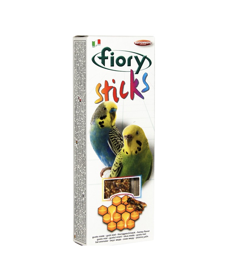 Лакомство Fiory Sticks палочки для попугаев, с медом 2х30 г