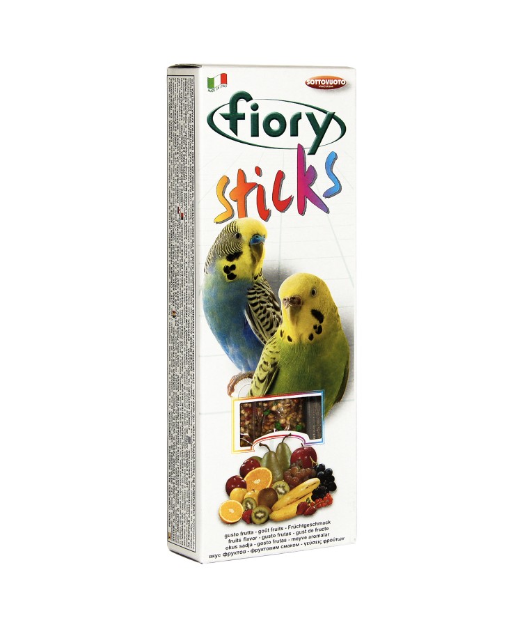 Лакомство Fiory Sticks палочки для попугаев, с фруктами 2х30 г