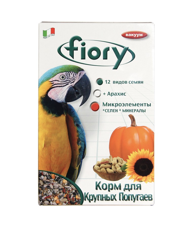 Корм Fiory Pappagalli для крупных попугаев 700 г