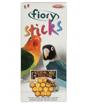 FIORY палочки для средних попугаев Sticks с медом 2х60 г