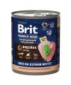 Брит Brit Premium By Nature консервы с индейкой и уткой для взрослых собак всех пород, 850 гр