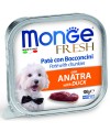 Влажный корм Monge Dog Fresh для собак, с уткой, консервы 100 г