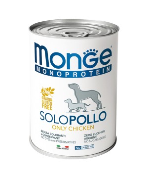 Monge Dog Monoprotein Solo консервы для собак паштет из курицы 400г* 24шт