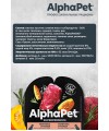 AlphaPet Superpremium (АльфаПет) 0,1кг телятина и тыква мясные кусочки в соусе для собак