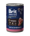 Brit Premium by Nature консервы с говядиной для взрослых собак всех пород 410 гр.