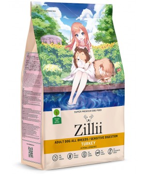 ZILLII (Зилли) Dog Adult Sensitive Digestion 15кг индейка сухой для собак с чувствительным пищеварением