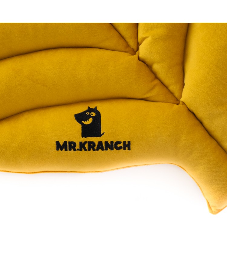 Лежанка Mr.Kranch для собак Листочек средняя, размер 90х65х5см, охра