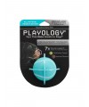 Playology хрустящий жевательный мяч SQUEAKY CHEW BALL 6 см с пищалкой и с ароматом арахиса, голубой