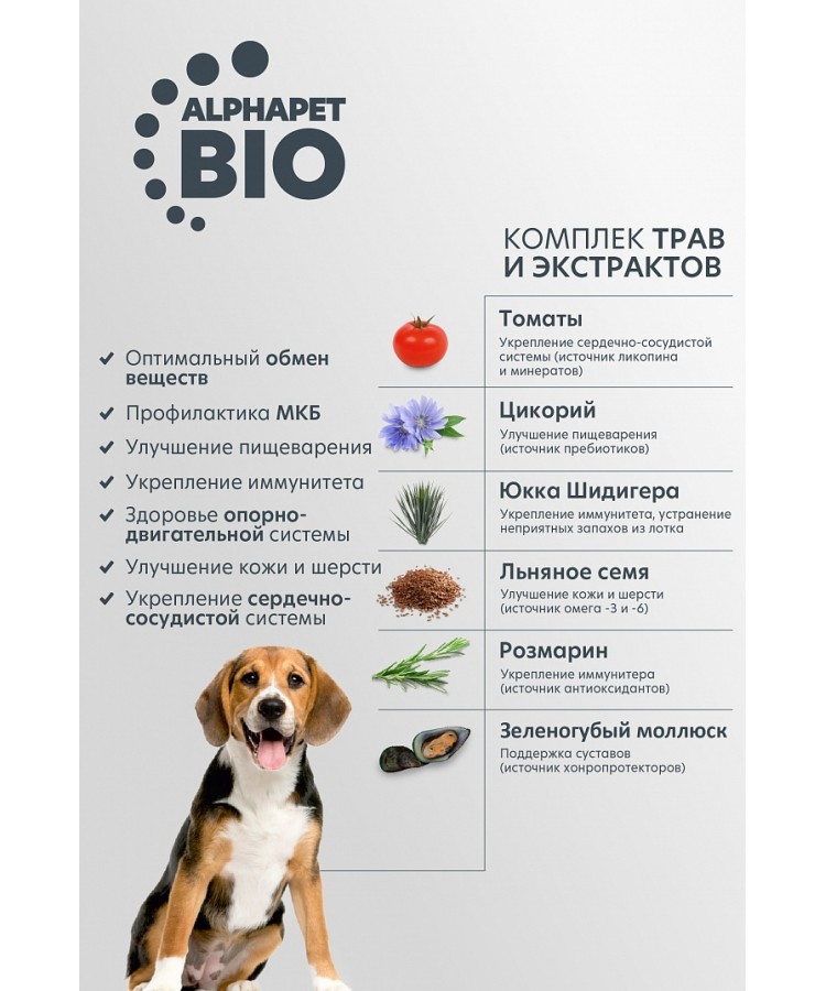 AlphaPet Superpremium (АльфаПет) 7кг с говядиной и потрошками сухой для собак средних пород