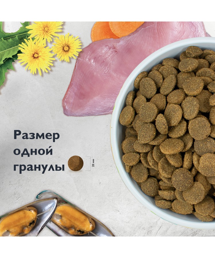 Brit Care Superpremium Dog Adult Large с индейкой и уткой для взрослых собак крупных пород, Поддержка суставов 3 кг