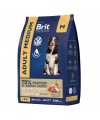 Brit Premium Dog Adult Medium с индейкой и телятиной для взрослых собак средних пород 1 кг