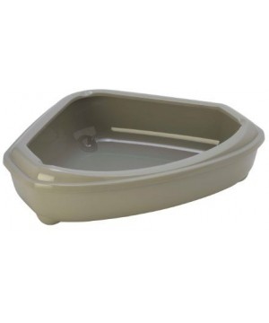 Moderna туалет-лоток угловой Corner Tray 55x45x13h см, серый