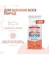 Сухой корм Monge Dog Speciality Line Monoprotein для щенков мелких пород, из лосося с рисом 7,5 кг