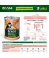 Влажный корм Monge Dog BWild GRAIN FREE для взрослых собак, беззерновой, из лосося с тыквой и кабачками, консервы 400 г