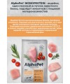 AlphaPet Superpremium Monoprotein (АльфаПет) 12кг из индейки сухой для взрослых собак средних и крупных пород