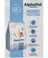 AlphaPet Superpremium Monoprotein (АльфаПет) 0,5кг из белой рыбы сухой для взрослых собак мелких пород