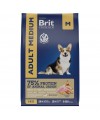 Brit Premium Dog Adult Medium с курицей для взрослых собак средних пород 1 кг