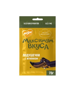 Лакомство Мнямс подушечки с ягненком для собак «Максимум вкуса» 75 г