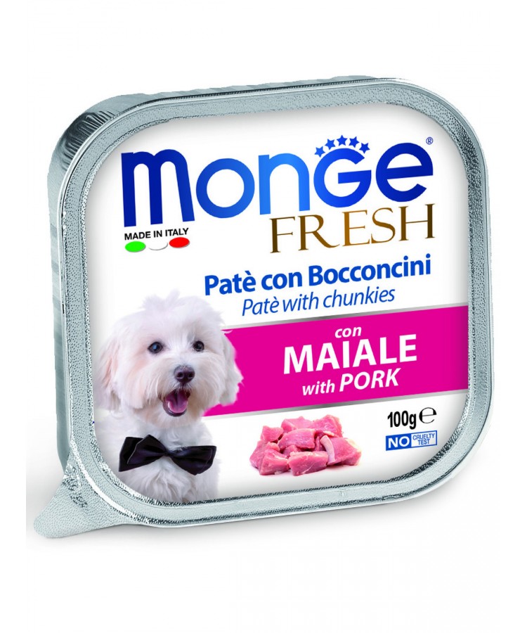 Monge Dog Fresh консервы для собак свинина100г