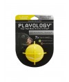 Playology хрустящий жевательный мяч SQUEAKY CHEW BALL 6 см с пищалкой и с ароматом курицы, желтый