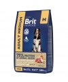 Brit Premium Dog Adult Medium с индейкой и телятиной для взрослых собак средних пород 8 кг