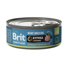 Brit (Брит) Premium by Nature консервы с курицей и цукини для взрослых собак мелких пород 100 гр.