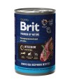 Brit Premium by Nature консервы с ягненком и гречкой для взрослых собак всех пород с чувствительным пищеварением 410 гр.