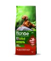 Сухой корм Monge Dog BWild GRAIN FREE, для вхрослых собак всех пород, беззерновой, из ягненка с картофелем и горохом 12 кг