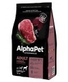 AlphaPet Superpremium (АльфаПет) 12кг с говядиной и потрошками сухой для собак крупных пород