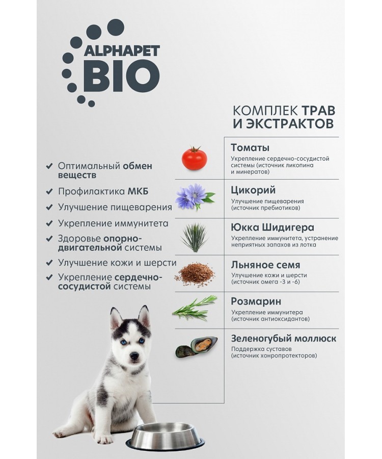 AlphaPet Superpremium (АльфаПет) 3кг с говядиной и рисом сухой для юниоров крупных пород с 6 мес. до 1,5 лет