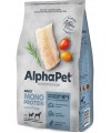 AlphaPet Superpremium Monoprotein (АльфаПет) 2кг из белой рыбы сухой для взрослых собак средних и крупных пород