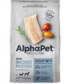 AlphaPet Superpremium Monoprotein (АльфаПет) 2кг из белой рыбы сухой для взрослых собак средних и крупных пород