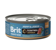 Brit (Брит) Premium by Nature консервы с телятиной и морковью для щенков всех пород 100 гр.