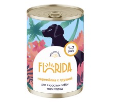 Консервы FLORIDA для собак "Перепёлка с грушей" 400 г