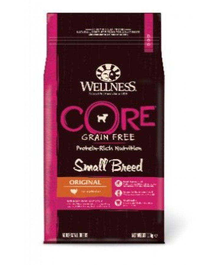 Сухой корм Wellness CORE Small Breed Original беззерновой для собак мелких пород, индейка 1,5 кг