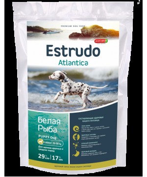 Estrudo Atlantica (Белая рыба) для щенков крупных и средних пород, 5 кг