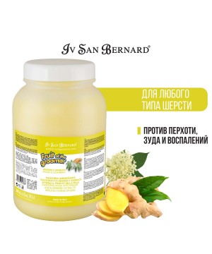 Маска Iv San Bernard Fruit of the Groomer Ginger&Elderbery, восстанавливающая с противовоспалительным эффектом 3 л