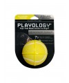 Playology хрустящий жевательный мяч SQUEAKY CHEW BALL 8 см с пищалкой и с ароматом курицы, желтый