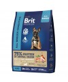 Brit Premium Dog Sensitive с лососем и индейкой для взрослых собак всех пород с чувствительным пищеварением 3 кг