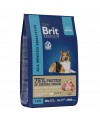 Brit Premium Dog Sensitive с ягненком и индейкой для взрослых собак всех пород с чувствительным пищеварением 8 кг